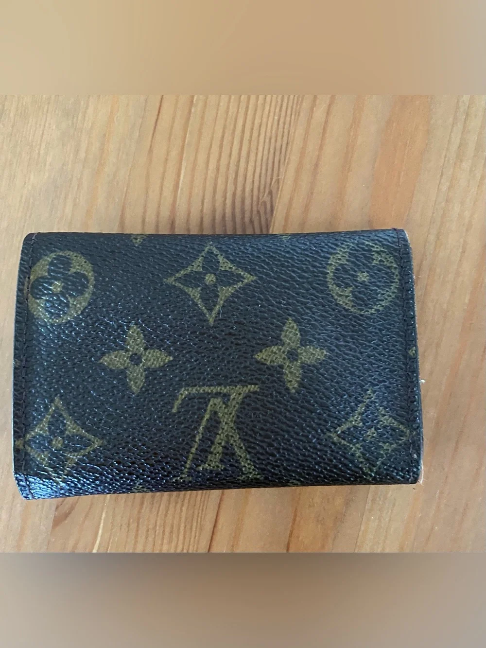 Louis Vuitton LV Monogram Canvas Six 6 Key Card Holder Case